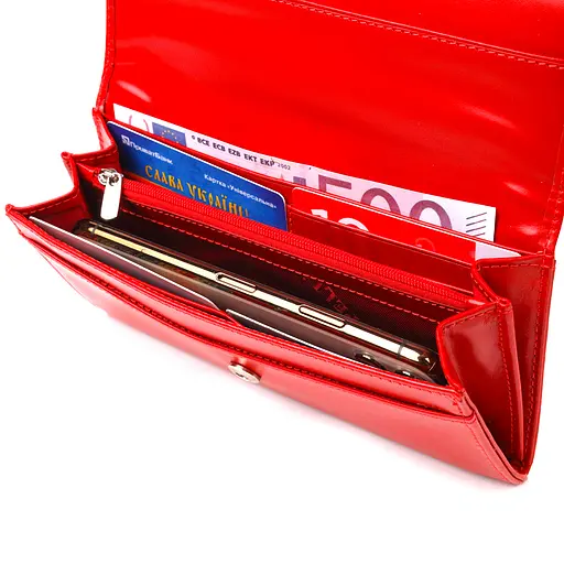 Женский кожаный кошелек Canpellini 19х9.2х2 см acs0025134 - фото 4