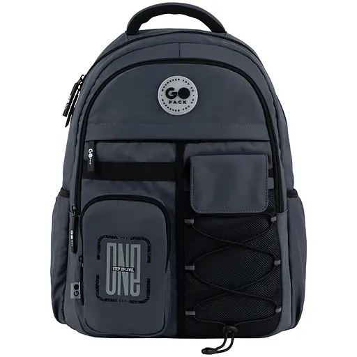 Рюкзак GoPack Education Teens 184 темно-серый Темно-серый (GO26-184L-4) - фото 3
