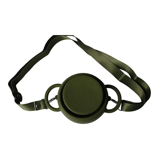 Безопасная пищевая силиконовая складная чашка oldbro 450 мл olive dark - фото 3