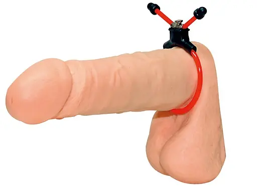 Эрекционное кольцо You2Toys Red Sling Penisring 15.5 см красный - фото 2