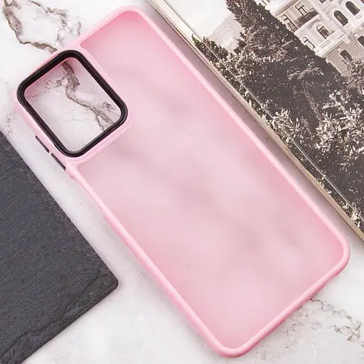 Чохол Epik TPU+PC Lyon Frosted для Oppo A3 4G/A3x 4G/ A40m Pink - фото 4