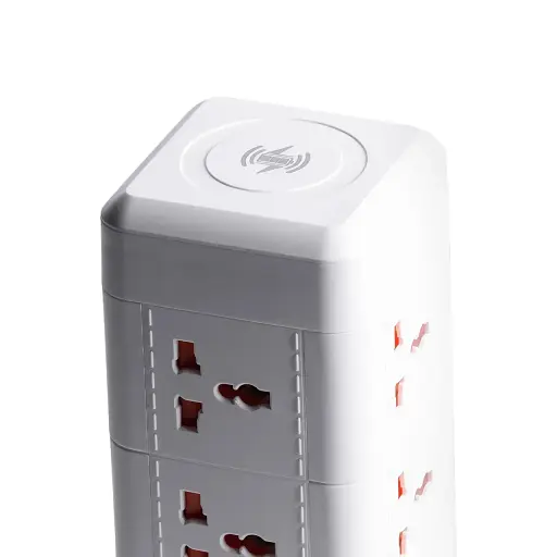 Сетевой фильтр-удлинитель Yiwu HP-5-7MF TOWER B23 4,8 м 9 розеток 3USB + 1PD и LED-лампа белый  - фото 9