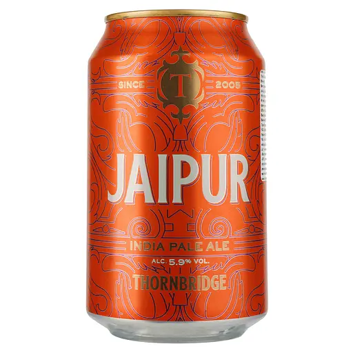 Пиво Thornbridge Jaipur IPA, светлое, 5,9%, ж/б, 0,33 л - фото 1