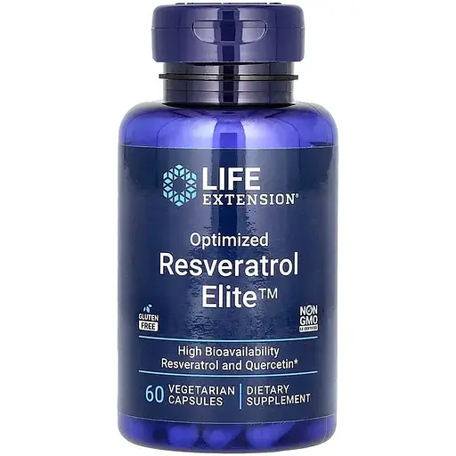 Натуральная добавка Life Extension Resveratrol Elite, 30 вегакапсул - фото 1