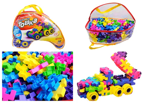 Конструктор Юника Мастер Тошка, 220 деталей