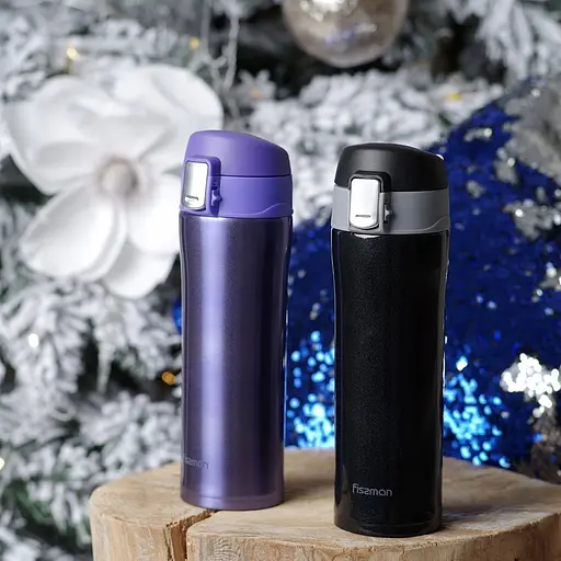 Термокружка Fissman 450 мл черная (9625) - фото 5