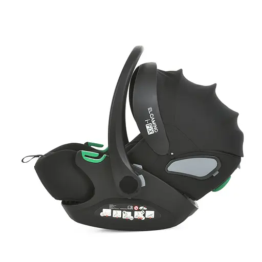 Автокрісло ME 1110 i-FIX Moon Black, i-SIZE R129, 40-87 см, регулювання, ISOFIX, Чорне - фото 4