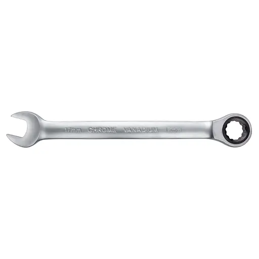 Ключ рожково-накидный Sigma с трещоткой 17 мм CrV satine (6022171) - фото 4