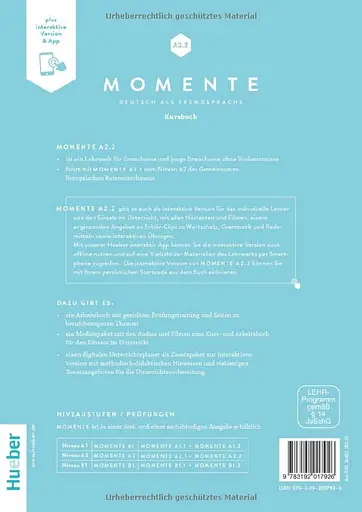 Momente A2.2 Kursbuch plus interaktive Version - фото 2