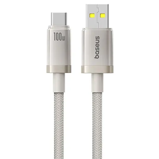 Дата кабель Baseus Titanium Alloy Fast Charging USB to Type-C 100W (1m) (P10378102) Galaxy Titanium Gold - фото 2