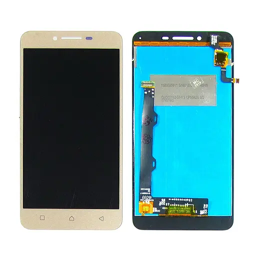 Дисплей для Lenovo A6020a46 Vibe K5 Plus с золотистым тачскрином - фото 1