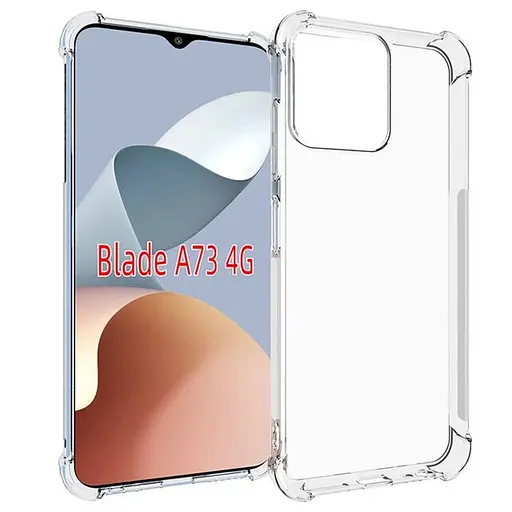 TPU чехол GETMAN Ease logo усиленные углы для ZTE Blade A73 4G Бесцветный (прозрачный) - фото 2