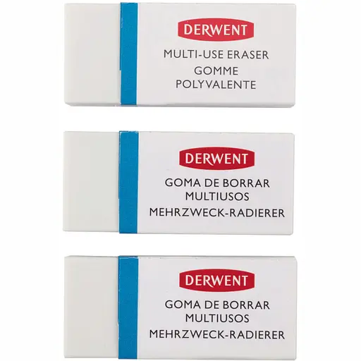 Набор ластиков Derwent Small Multi Purpose 3 шт - фото 3