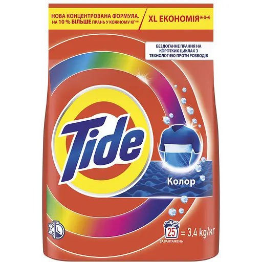 Пральний порошок Tide Аква-Пудра Color 25 циклів 3.4 кг - фото 2