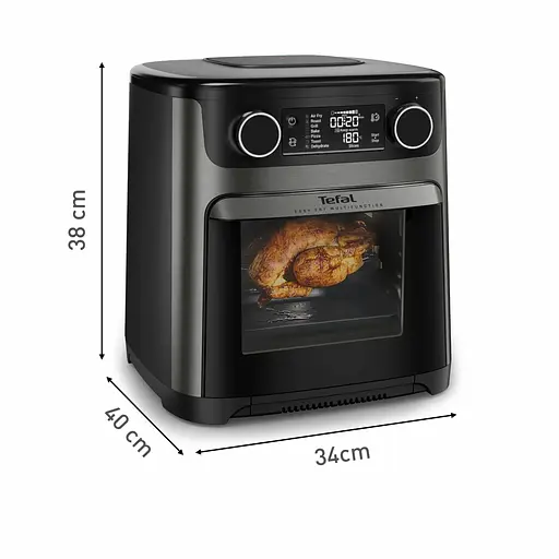 Мультипечь Tefal Easy Fry Multifunctional 1800Вт механическое упр. 9 программ пластик черный - фото 3