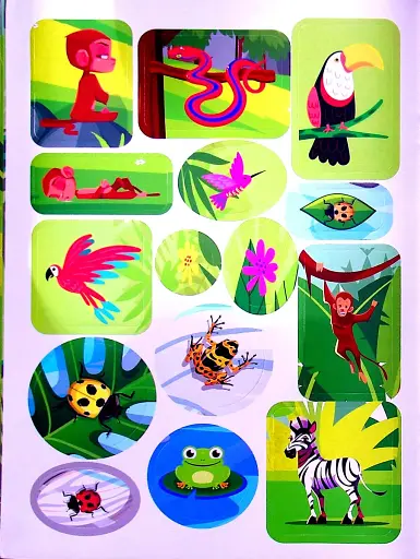 Наліпки дітлахам. Загадкові джунглі - фото 5