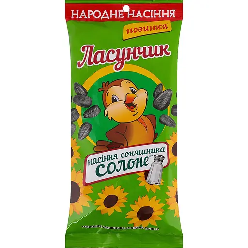Насіння соняшника Ласунчик смажене солоне 140 г