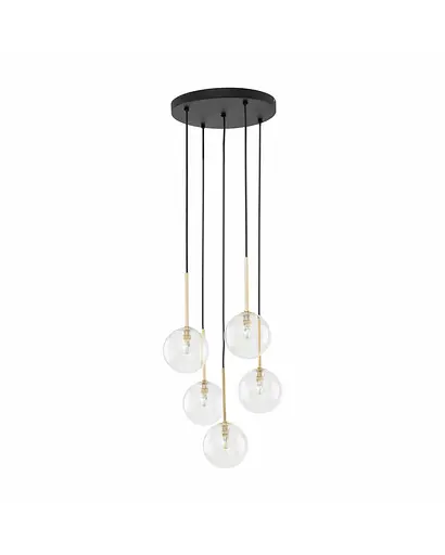 Підвісний світильник TK Lighting 5943 Nilos G9 5x6W IP20 Bk - фото 1