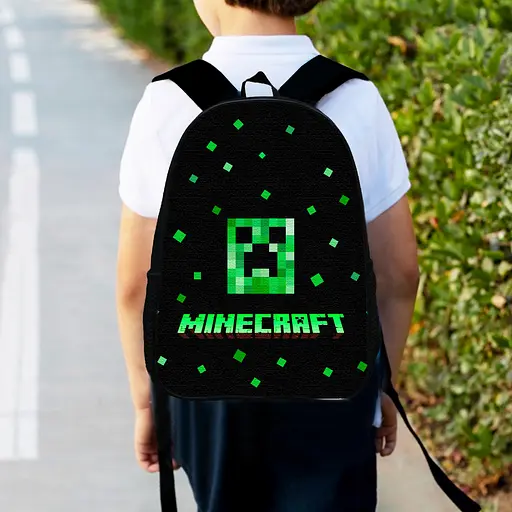 Рюкзак дитячий майнкрафт "Minecraft" 34х27см, міський ранець для хлопчика з принтом (00183)