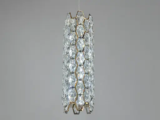 Світильник підвісний LED 15 Вт хром кришталеві вставки CCT 3200 4100 6000K регулювання - фото 1