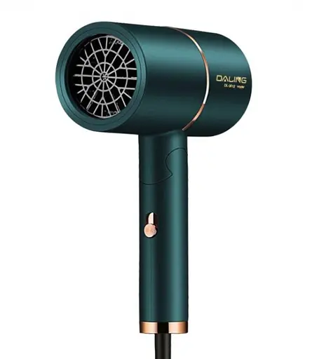Фен для сушіння та укладання волосся Daling DL-3012 складний легкий дорожній 1400 Вт Зелений - фото 3