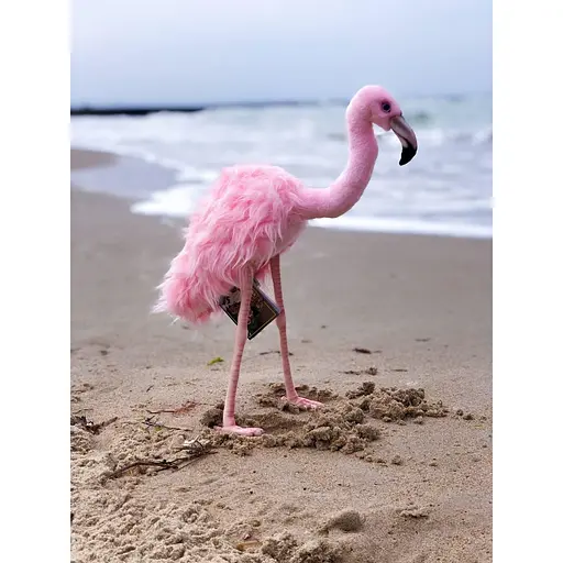 М'яка іграшка Hansa Рожевий фламінго 38 см (5680) - фото 3