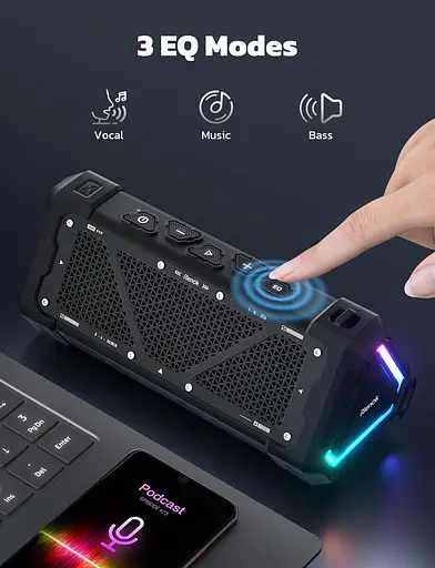 Бездротовий портативний водонепроникний динамік - фото 2