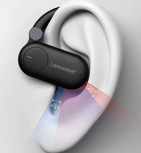 Бездротові кісткові навушники Langsdom TS-12 Pro чорний - фото 7