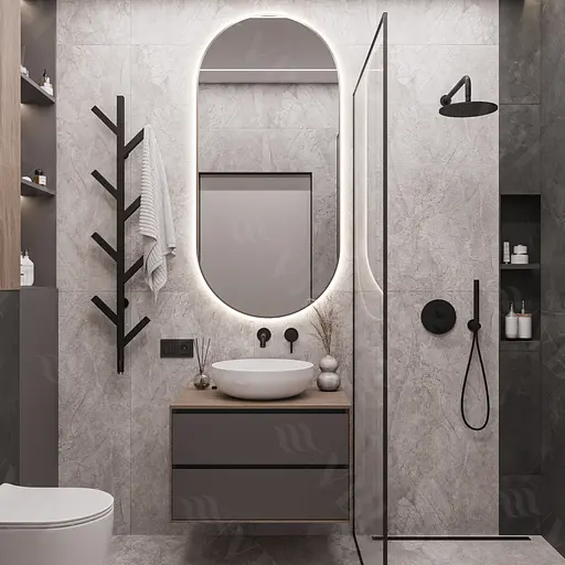 Умивальник VBI Bari white накладний VBI-011600, Білий - фото 4