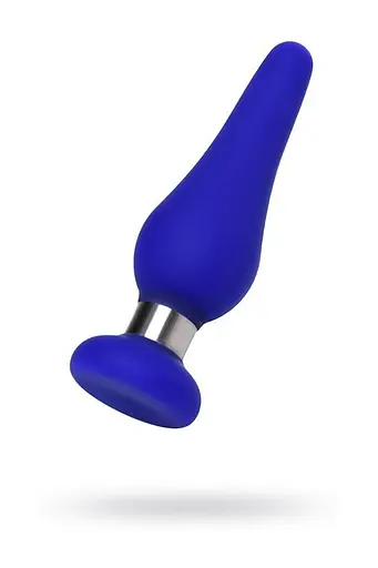 Анальная пробка ToDo Anal Plug Сlassic S 10 см (синий) - фото 6