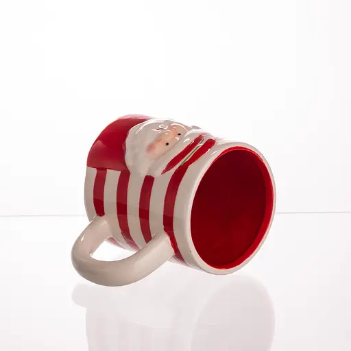 Новогодняя фарфоровая чашка для кофе и чая 350 мл Санта Yiwu CR-1-35 - фото 5