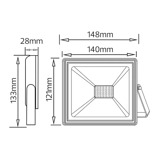 Прожектор світлодіодний Remix-30 30W RGB+білий - фото 2