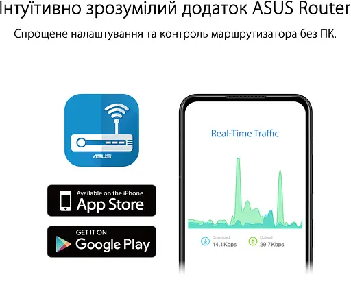 Роутер ASUS RT-AX52 (90IG08T0-MO3H00) - фото 7
