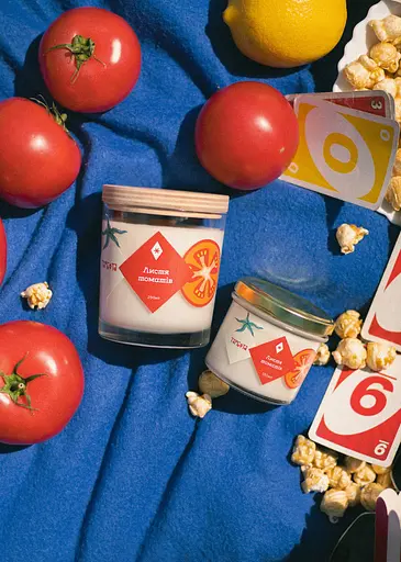 Свічка Листя томатів 250 мл 30 год Стандартні Соєвий віск - фото 5