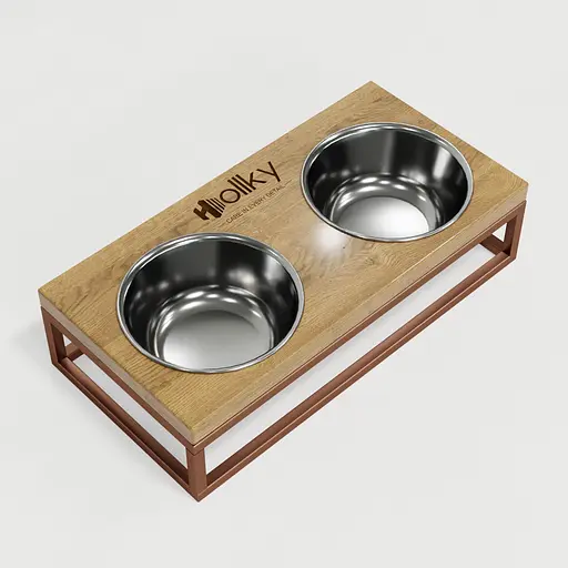 Hollky Base S — миски на підставці для маленьких собак та котів (2 × 0,45 л) - фото 9