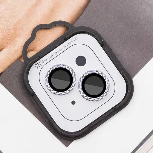 Защитное стекло Epik Metal Shine на камеру в упак. для Apple iPhone 15, 6.1/15 Plus 6.7 Голубой/Light Blue - фото 2