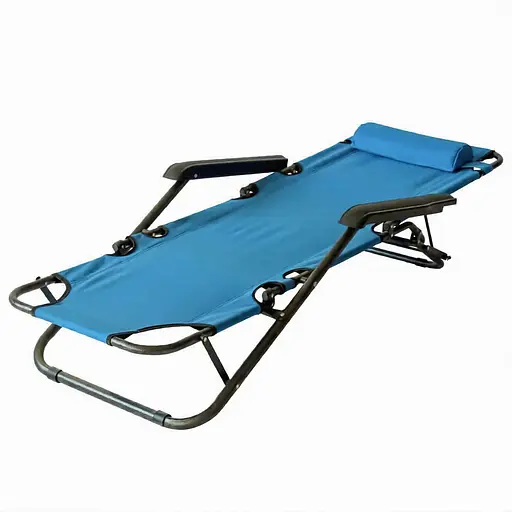 Шезлонг садовий Market Union 178х60х80 см в асортименті (1004580) - фото 3