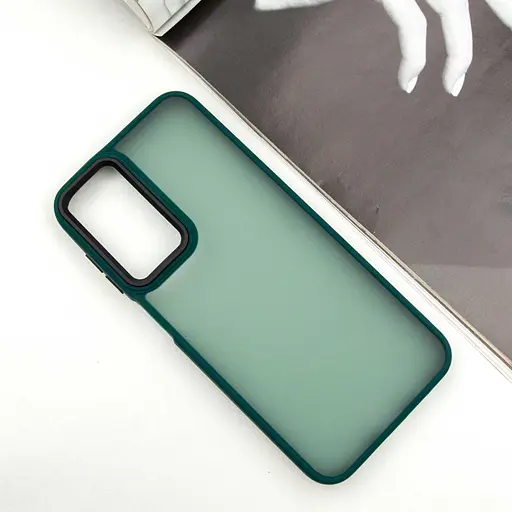 Чехол Epik TPU+PC Lyon Frosted для Samsung Galaxy A14 4G/5G Green - фото 2