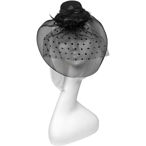 Капелюшок-міні Мона VIP з бусинами - фото 1