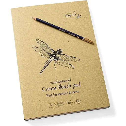 Блокнот-склейка для рисунку SM-LT Art Authentic А4 80г/м2 100л кремовий колір - фото 2