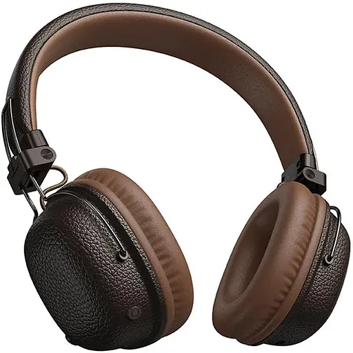 Беспроводные накладные наушники Hoco W64, AUX, BT5.4, 300mAh, 32h, brown - фото 2