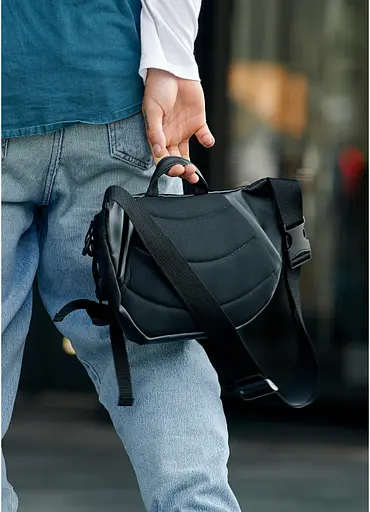 Чоловіча поясна сумка бананка Sambag 38х21 см sum0022765 - фото 8