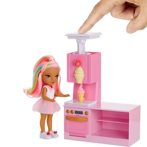 Игровой набор с куклой серии Littles Кондитерская Кэнди Rainbow High 522058 - фото 3