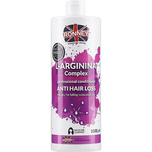 Кондиционер для ослабленных волос Ronney Professional L-Arginina Complex Anti Hair Loss 1 л - фото 1