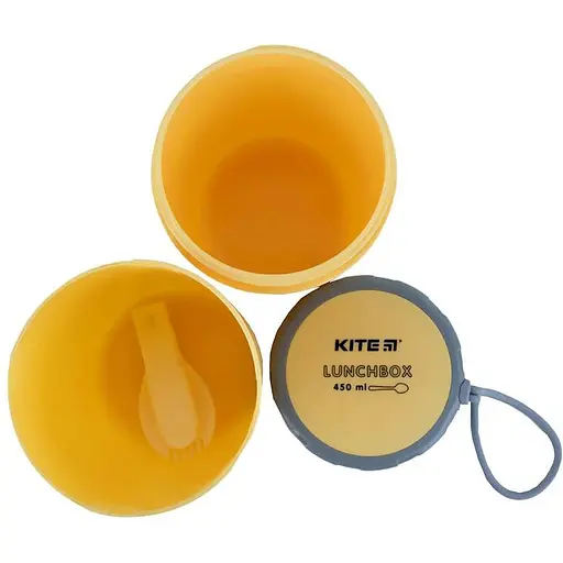 Ланч-бокс Kite круглий 450 мл жовтий (K23-187-1) - фото 2