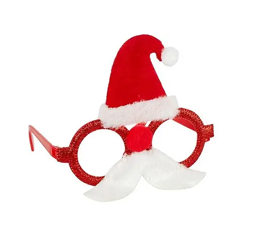 Окуляри новорічні 2523 "Вусатий Санта", на аркуші - фото 1