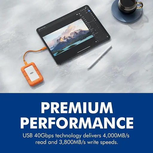 Накопитель SSD LACIE SSD накопичувач Rugged SSD4 1 TB Orange (STND1000400) - фото 8