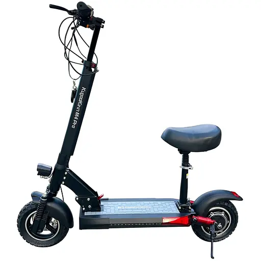 Электросамокат KUGOO Kirin M4 Pro 1000W 18Ah с сидением и усиленным аккумулятором и подсветкой - фото 1