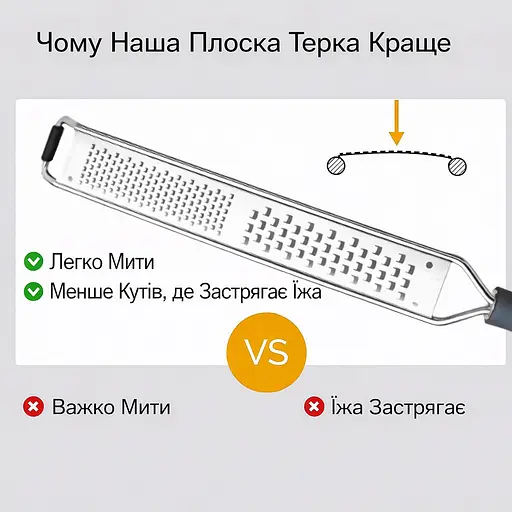 Терка зестер кухонная ручная для сыра шоколада и цедры лимона из нержавеющей стали 32 см с двумя типами режущих зубцов Серебристый 88298 - фото 5
