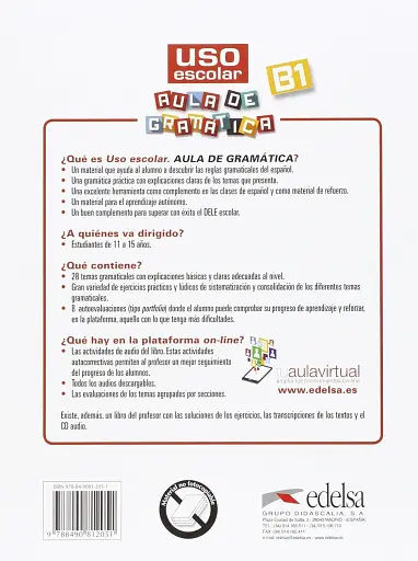 Uso escolar aula de gramatica. B1 Libro - фото 2